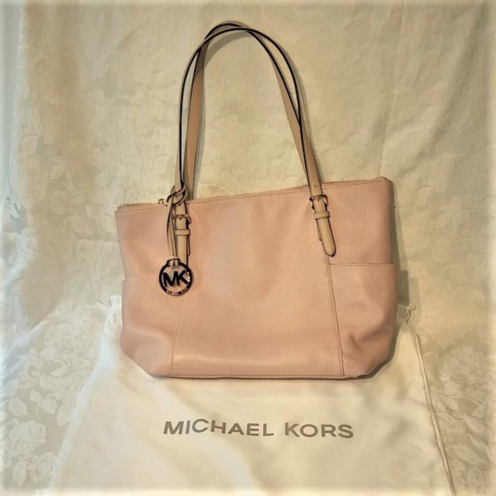 Michael Kors Shoulder Tote Bag Pink Pebble. MSRP $425